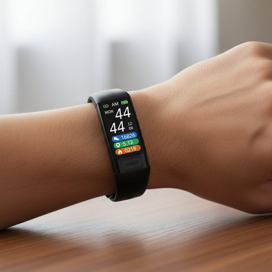 Smart Wristband with Blood Pressure Monitor, EKG & Heart Rate Tracker
