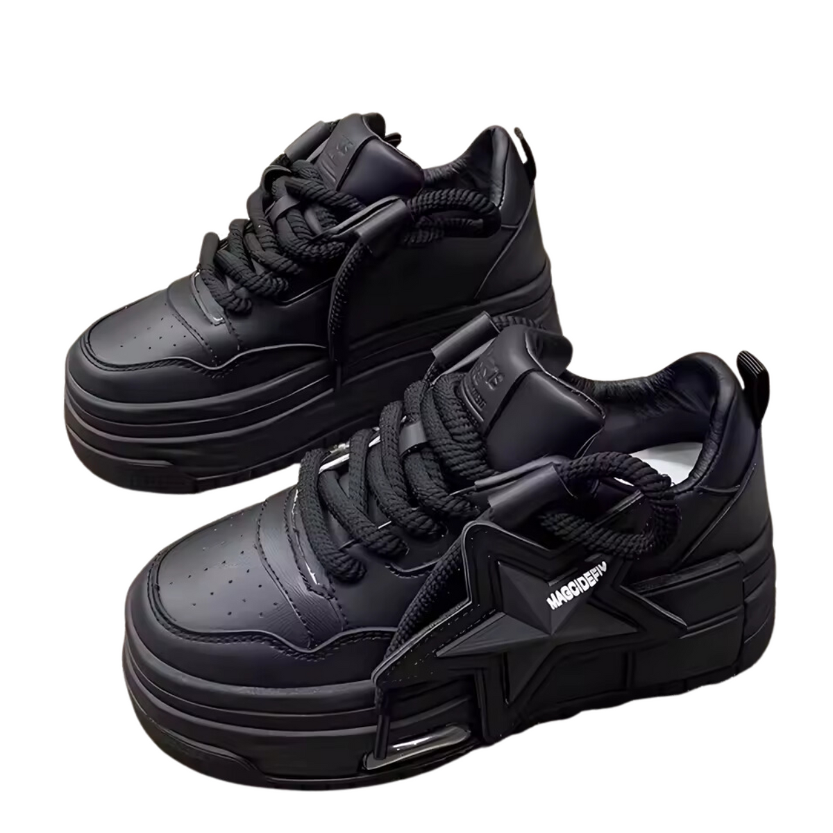 Women's Fashion Sneakers with Elevated Platform Design