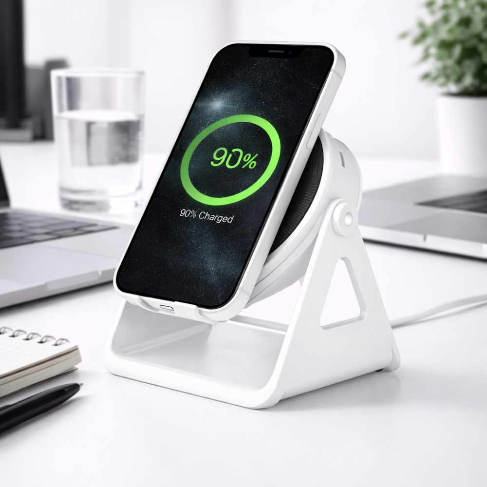 Smart Bluetooth Speaker Stand with Wireless Charging