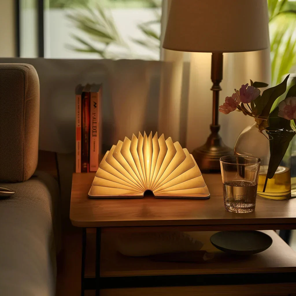 Charming Literary LED Night Lamp – USB Rechargeable Delight