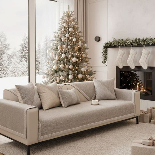 All-Season Non-Slip Soft Fabric Sofa Protector – Stylish Comfort
