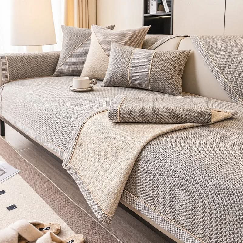 All-Season Non-Slip Soft Fabric Sofa Protector – Stylish Comfort