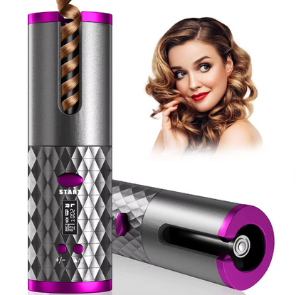 Ceramic Coil Cordless Curling Iron for Effortless, Long-Lasting Waves