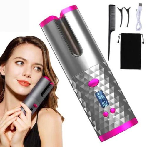 Rechargeable Wireless Styling Brush for Wavy Hair