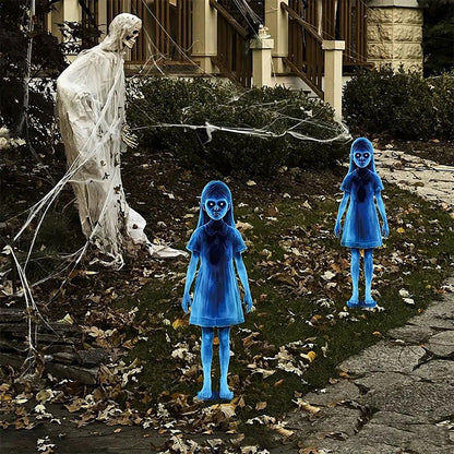 Enchanting Metal Spirit Girl Yard Sculpture – Weather-Resistant Outdoor Decoration for Gardens and Lawns