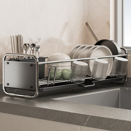 Space-Saving Dish Drying Rack – Streamlined Kitchen Solution