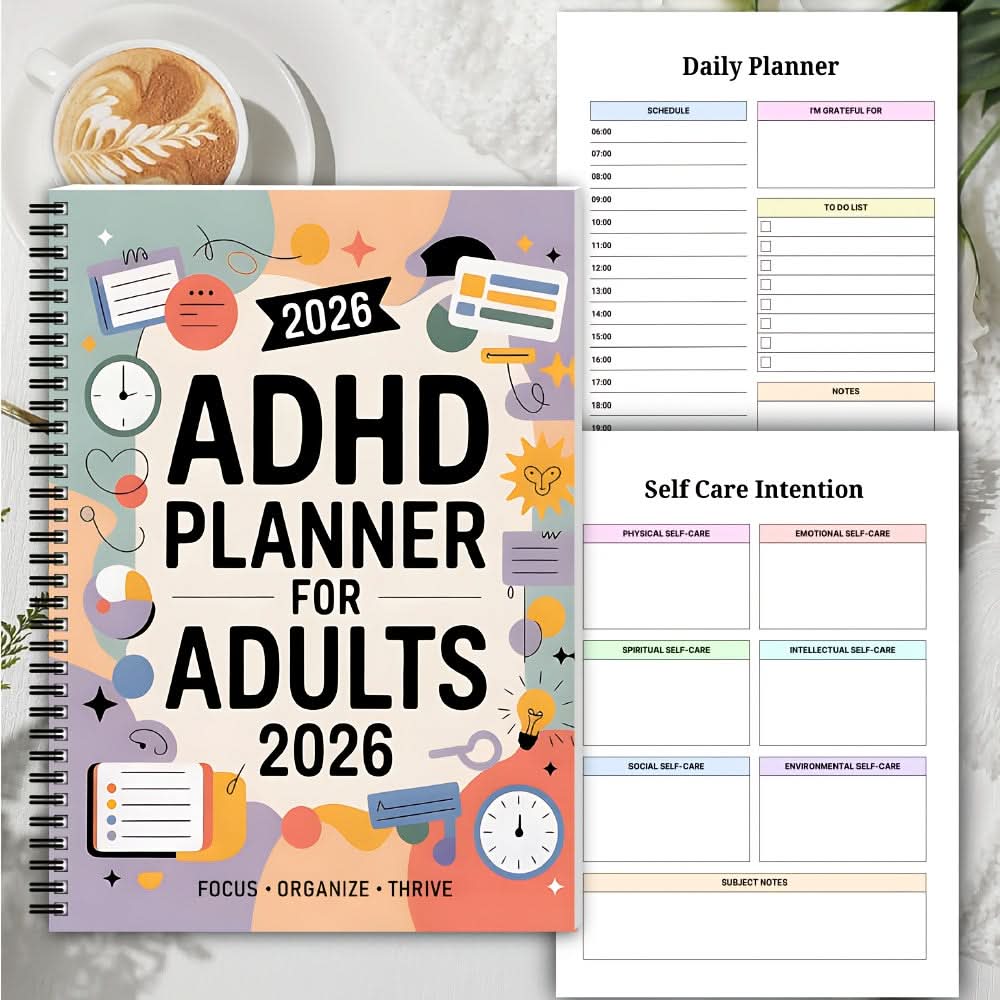 2026 FocusMaster Planner for Adults - Daily & Weekly Organizer