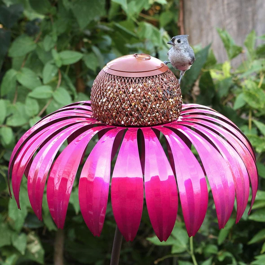 Outdoor Garden Shelter with Elegant Metal Flower Design