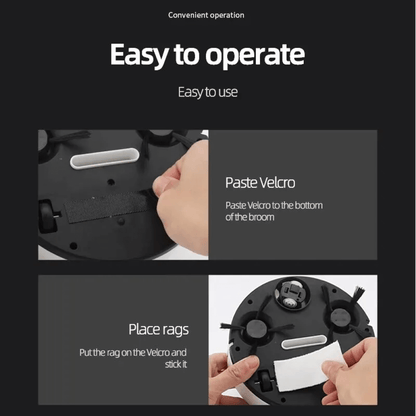 Smart Floor Cleaning Robot: 3-in-1 Vacuum and Mop Solution