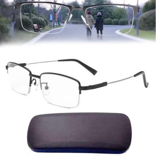 Smart Progressive Glasses with Automatic Vision Adjustment & Blue Light Filter