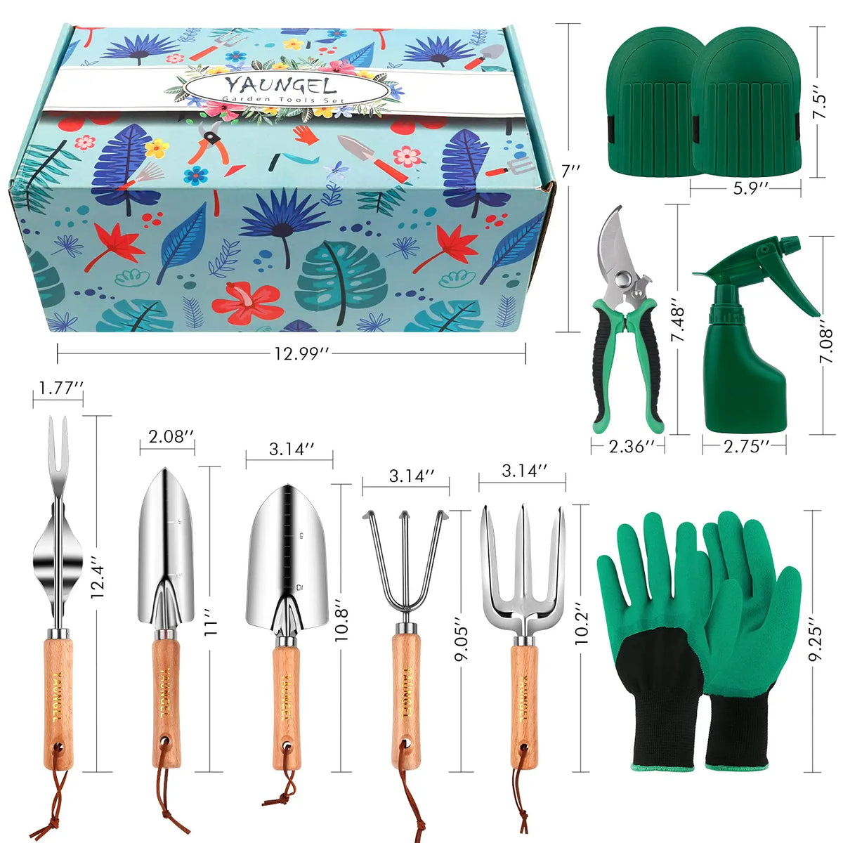 Complete Gardening Essentials Set with Ergonomic Handles