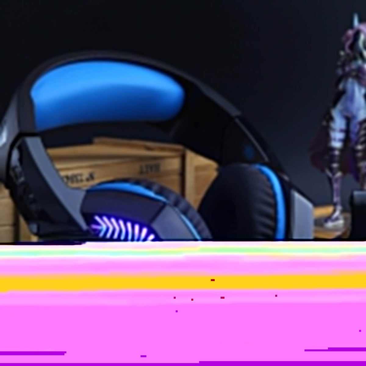 Versatile Gaming Headphones with LED Indicator and Volume Control