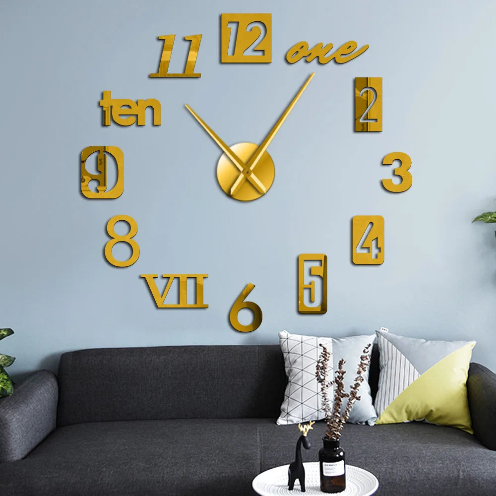 Chic Round Wall Clock for Effortless Home Elegance
