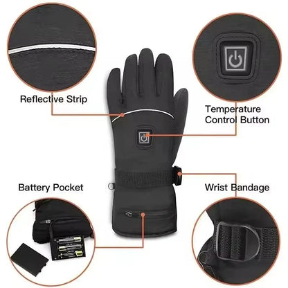 Smart Rechargeable Thermal Gloves – 3 Heat Settings for All