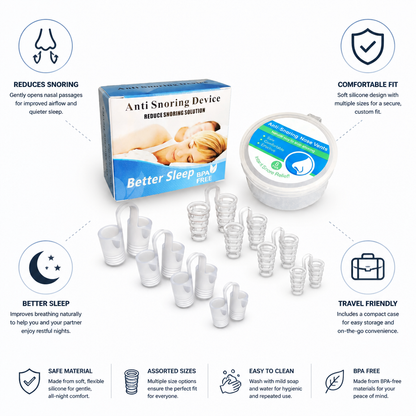 Comfortable Silicone Nasal Expander for Better Sleep