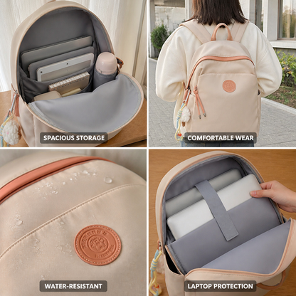 Versatile Water-Resistant Laptop Backpack for Students