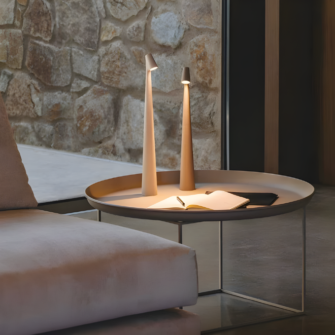 Versatile Portable Table Lamp with Rechargeable LED