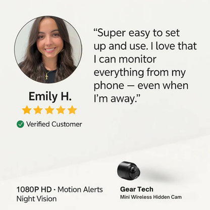 Discreet Home Surveillance Camera with Smart Alerts