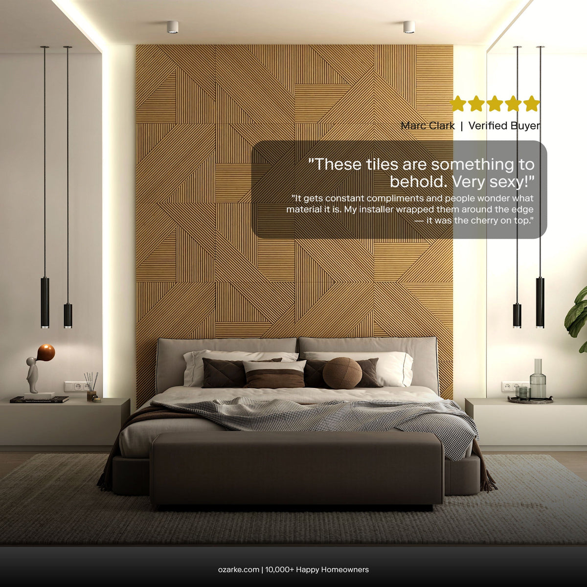 Contemporary Solid Wood Panel