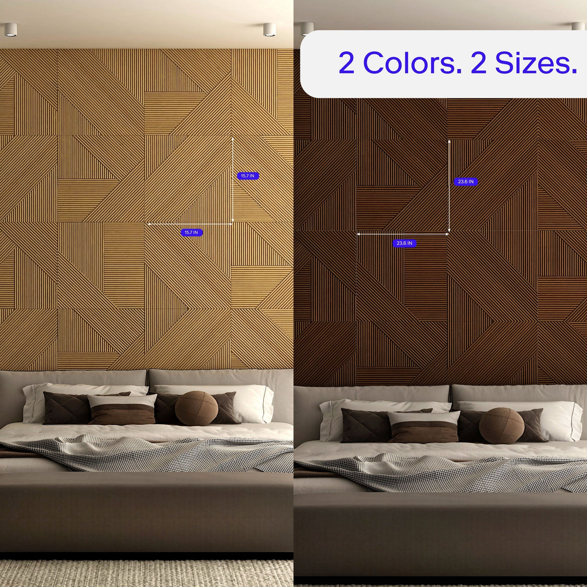 Contemporary Solid Wood Panel
