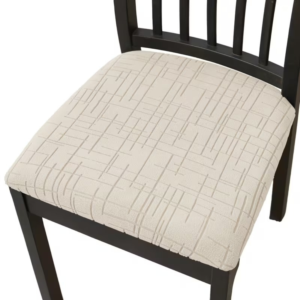 Stylish Stretchable Chair Covers with Elegant Cross Pattern