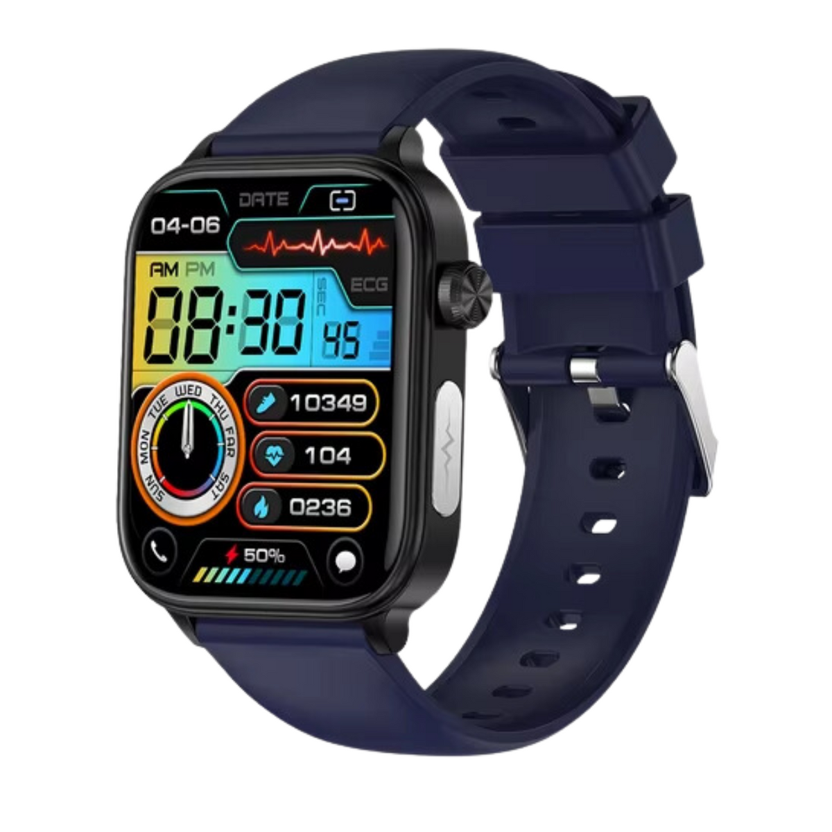 Health Tracker Smartwatch featuring ECG Monitoring