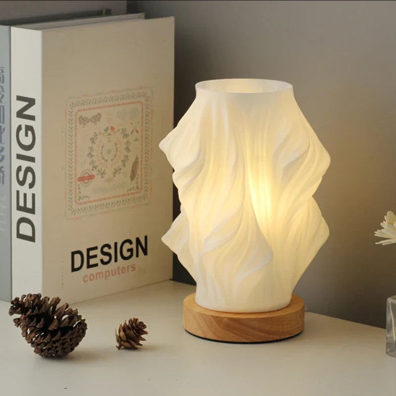 Stylish Wave Accent Lamp with Adjustable Lighting Options