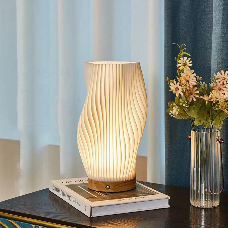 Stylish Wave Accent Lamp with Adjustable Lighting Options