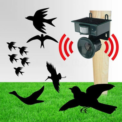 Outdoor Avian Repellent with Smart Motion Detection & Solar Power