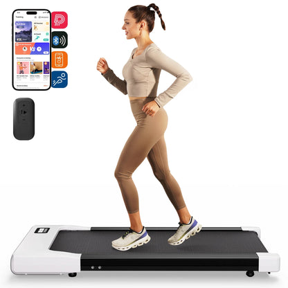 Slim Under Desk Treadmill with 2.5HP Motor | 265 lb Capacity, LED Display, Remote, 2.5 MPH