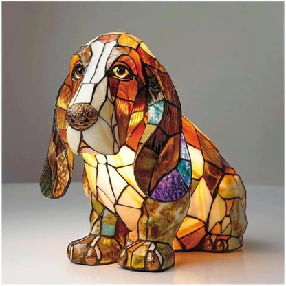 Whimsical Puppy Table Lamp - Enchanting Colorful Lighting
