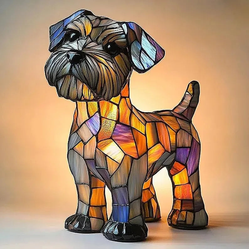 Whimsical Puppy Table Lamp - Enchanting Colorful Lighting