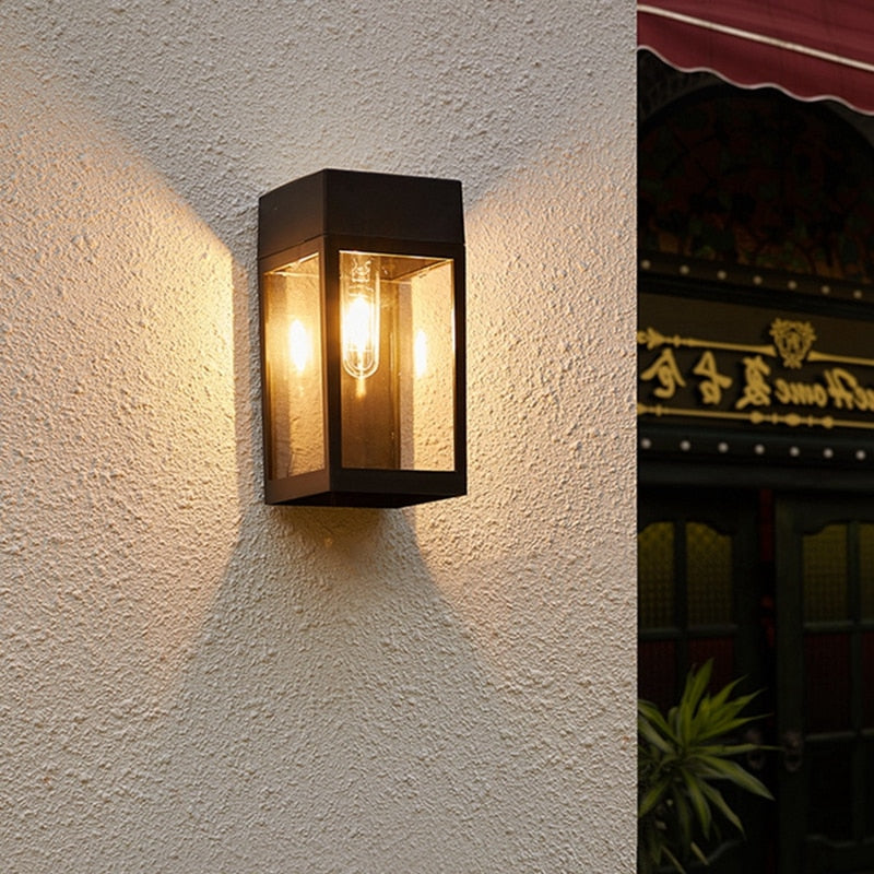 Solar-Powered Outdoor Wall Light for Gardens