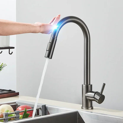 Smart Touch Control Kitchen Faucet for Effortless Living