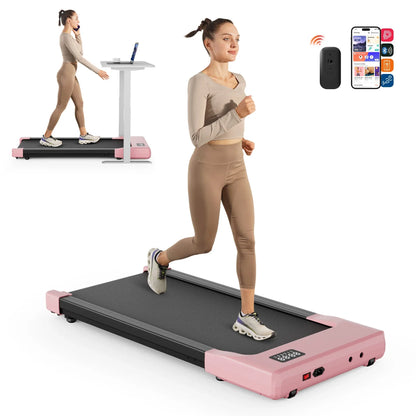 Slim Under Desk Treadmill with 2.5HP Motor | 265 lb Capacity, LED Display, Remote, 2.5 MPH