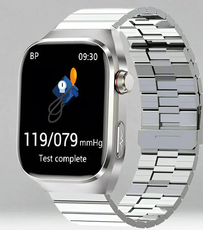 Health Smartwatch with Blood Sugar, Uric Acid, ECG+PPG, and Bluetooth Call