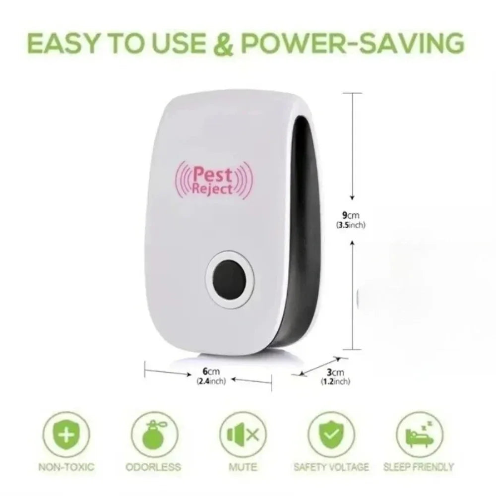 Smart Ultrasonic Pest Control Plug for Indoor Spaces