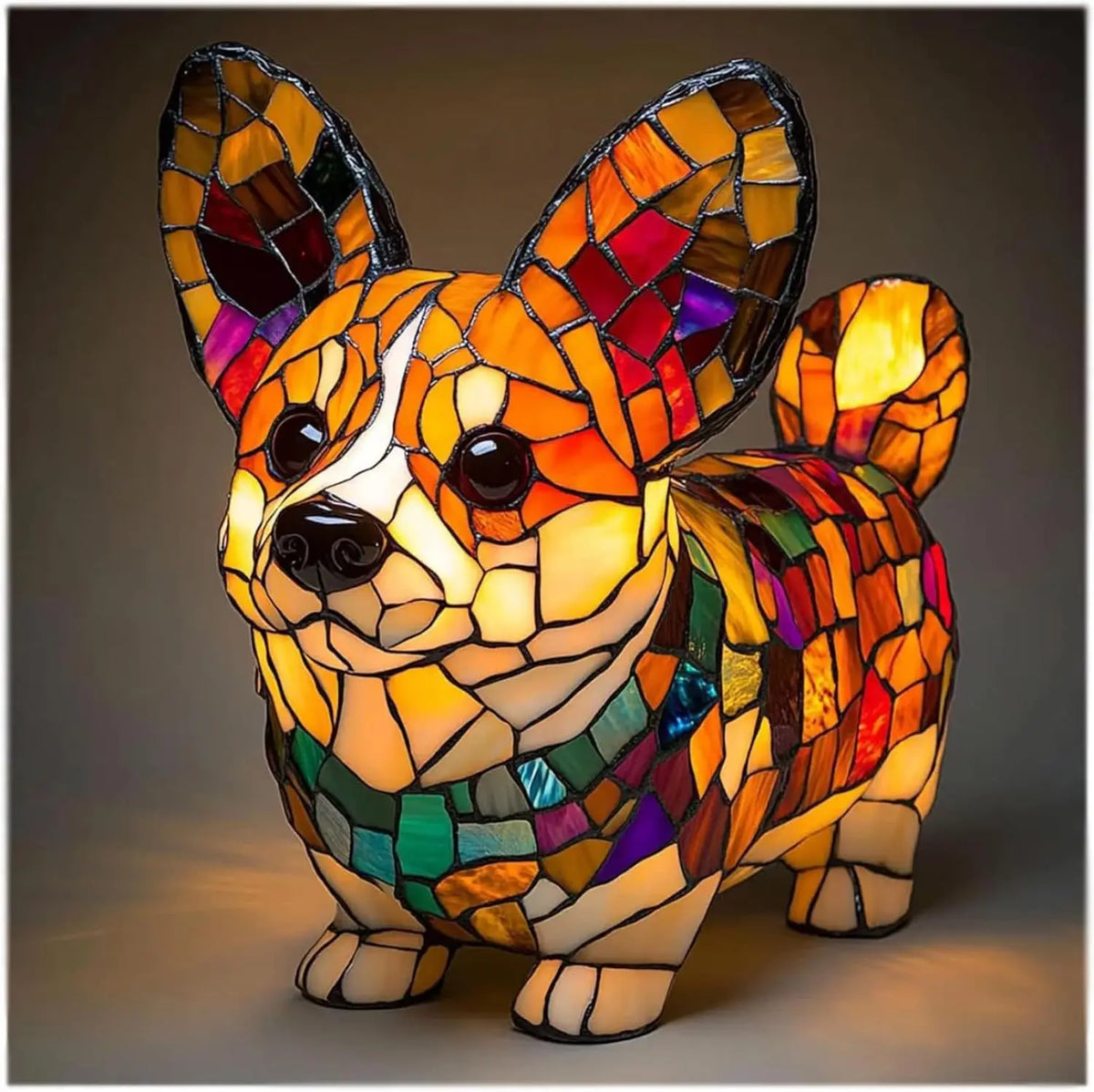 Whimsical Puppy Table Lamp - Enchanting Colorful Lighting