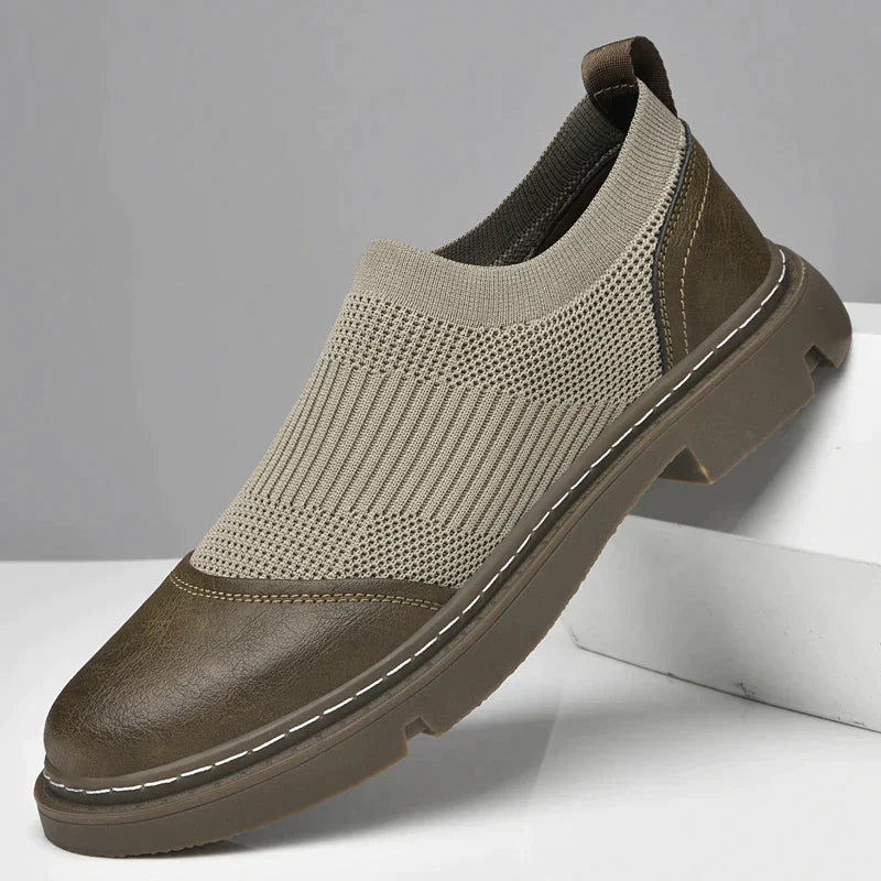 Versatile Soft Leather and Mesh Loafers for Every Occasion