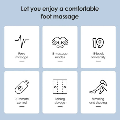 Rechargeable Foot and Leg Stimulator Mat with Remote – 8 Modes, 19 Intensities