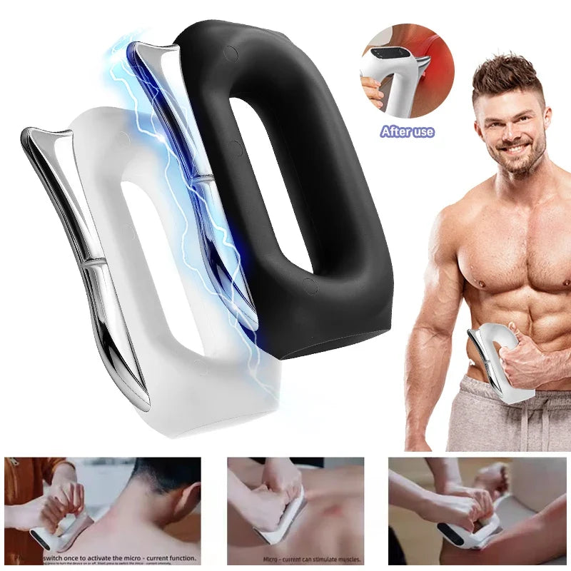 Electric Muscle Scraper with Vibration, Heat, 5 Intensities & USB Charger