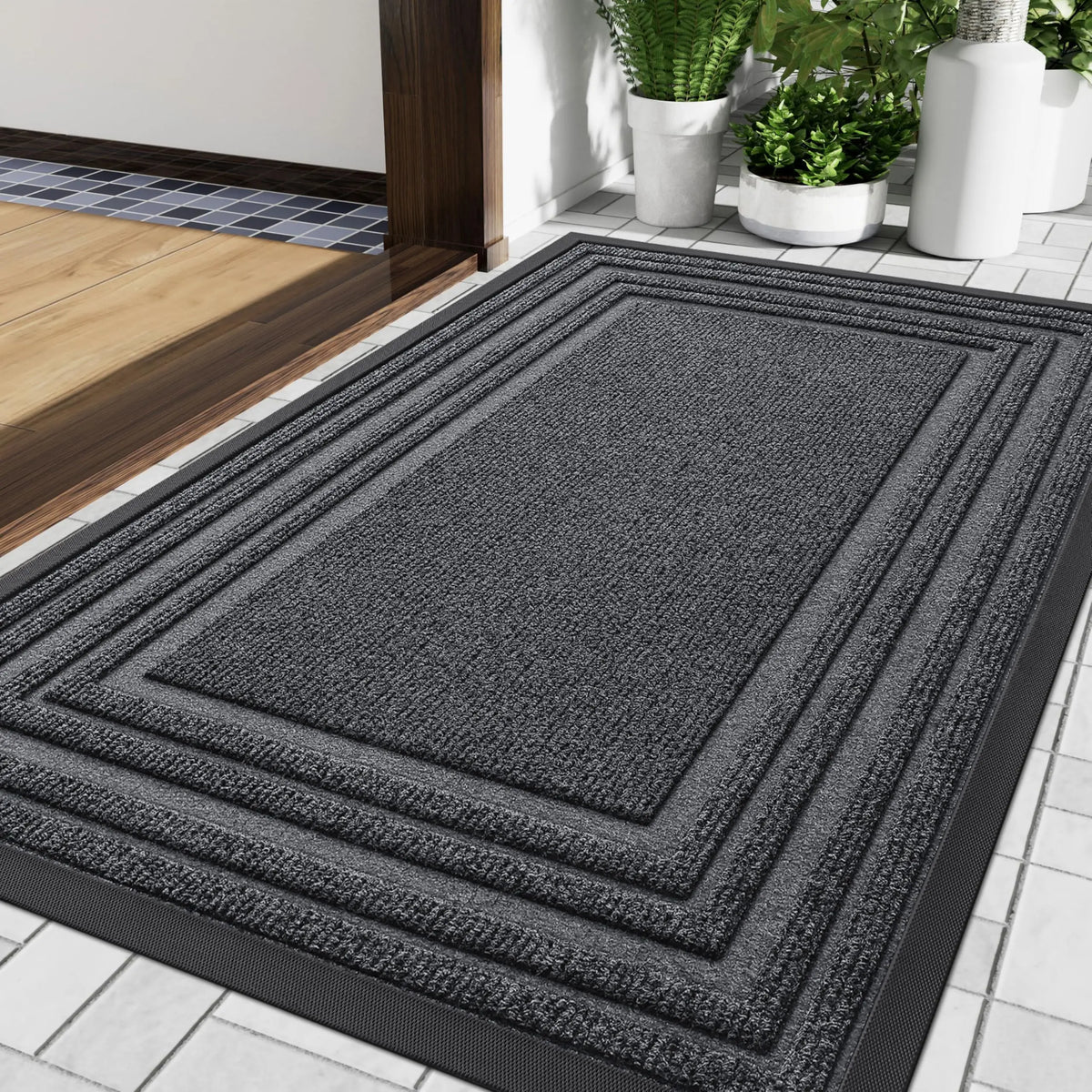 Heavy-Duty Non-Skid Entry Mat Made from Eco-Friendly Rubber