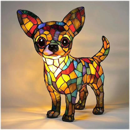 Whimsical Puppy Table Lamp - Enchanting Colorful Lighting