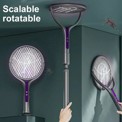 Versatile Electric Insect Zapper with Camping Light and Adjustable Reach