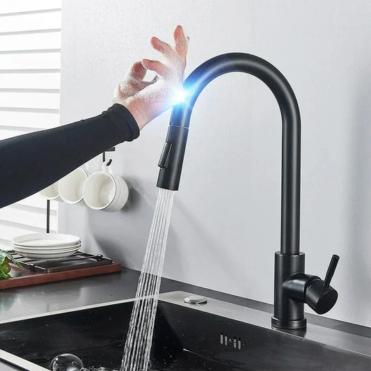 Smart Touch Control Kitchen Faucet for Effortless Living