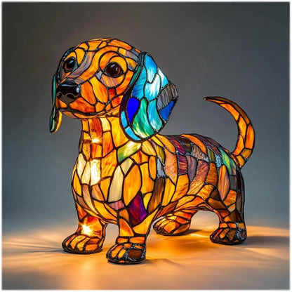 Whimsical Puppy Table Lamp - Enchanting Colorful Lighting