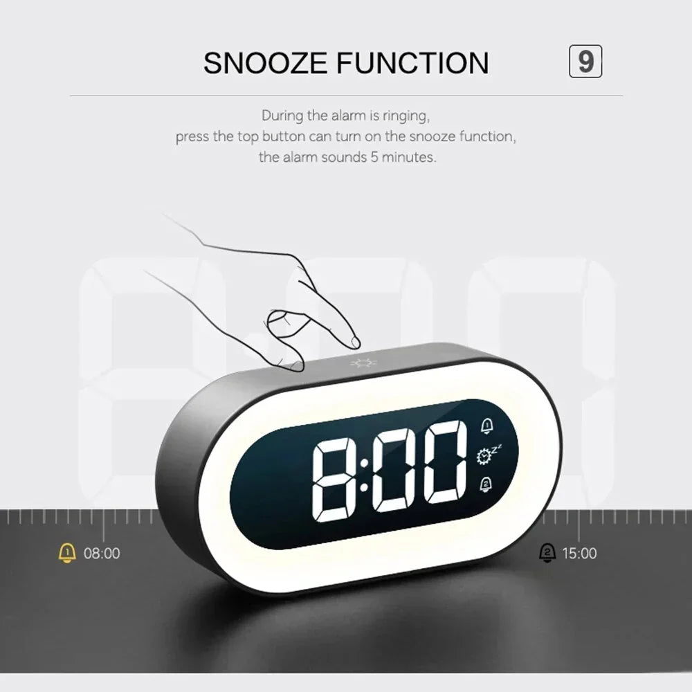Natural Wake Light Alarm Clock with Soothing Sounds