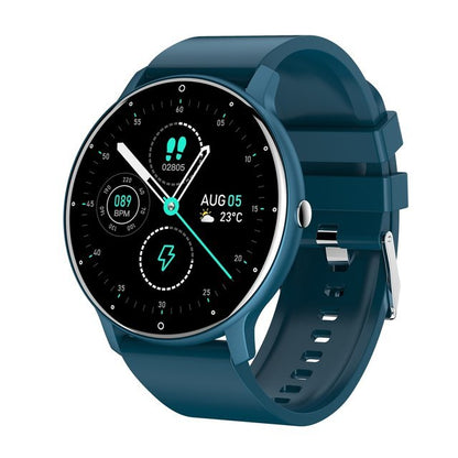Slim Smartwatch with Full Touchscreen – Health Monitoring & Waterproof