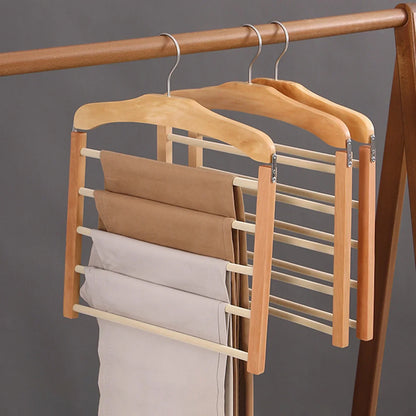 Space-Saving Multi-Functional Clothing Hanger