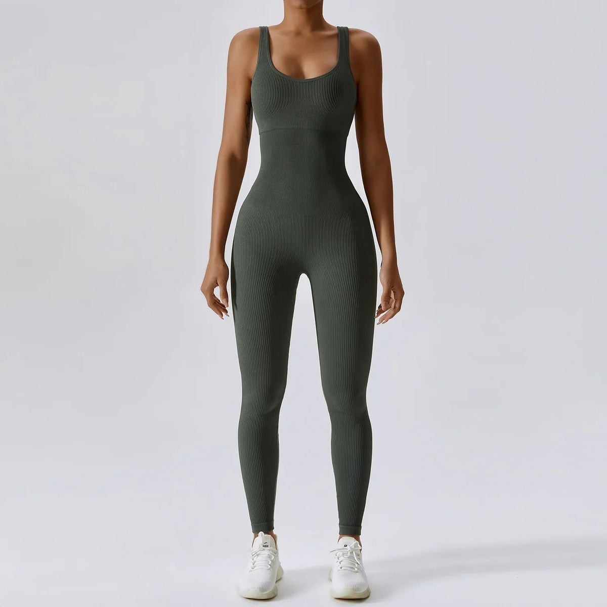 Women's Seamless Yoga Bodysuit | Quick-Dry One Piece Workout Suit